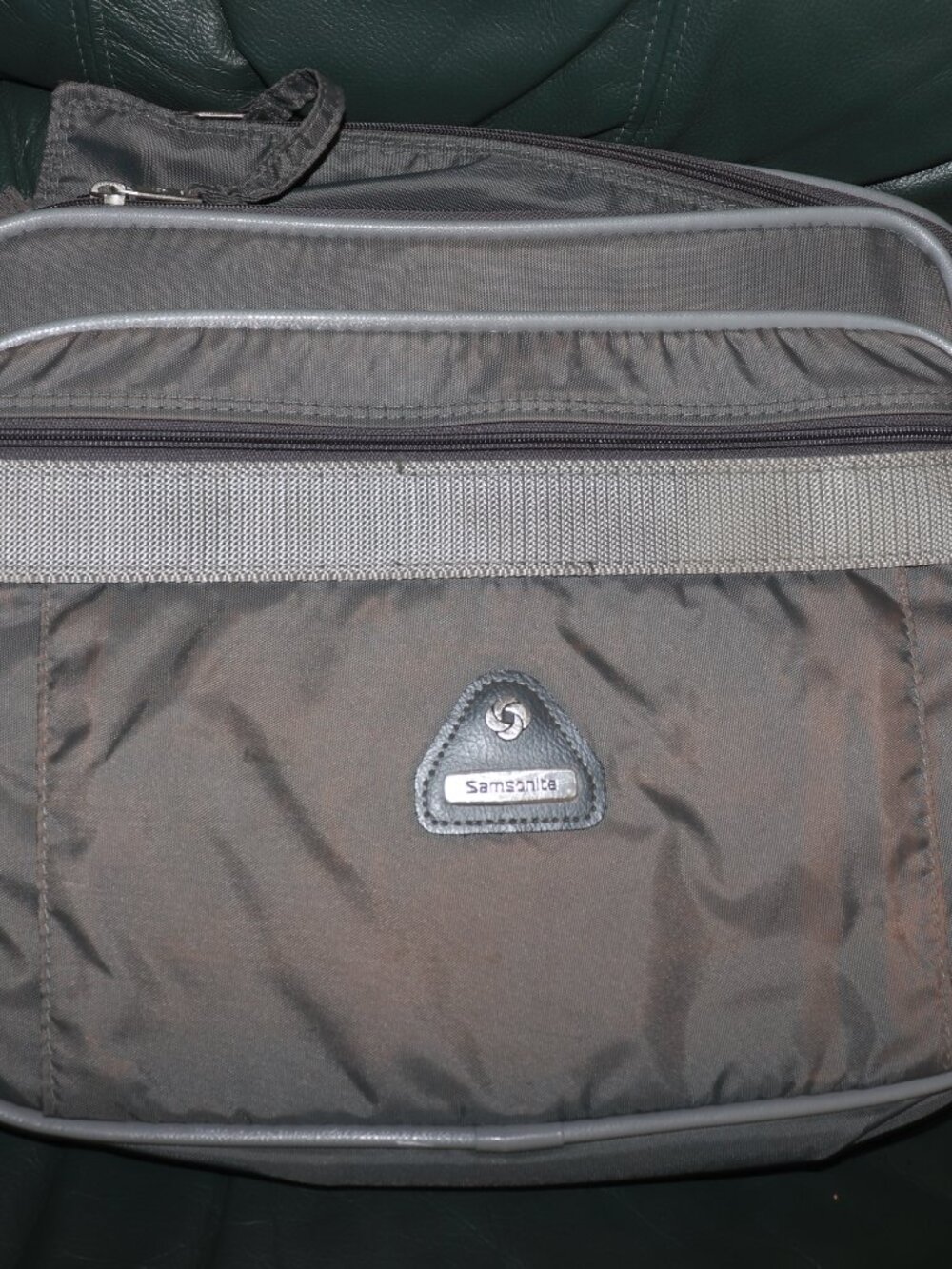 Vintage SAMSONITE Dark Gray Messenger Laptop Bag Shoulder Travel 14"X12"
